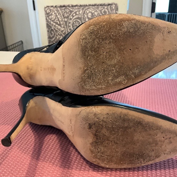 Manolo Blahnik Cage Leather Boots 40 - Picture 9 of 10